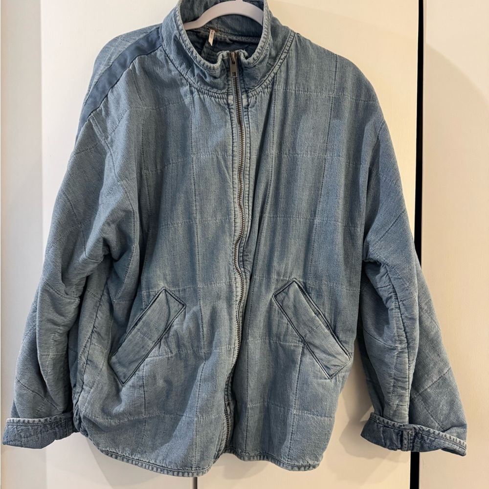 Free People Light Blue Denim Jacket - Picture 4 of 5